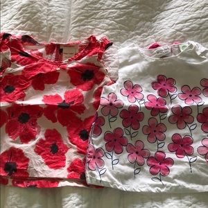 Two baby girl tops